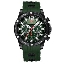 미니포커스 남성용 크로노 실리콘 손목 시계 MF0349G.05