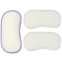 화모베이비 모달리플 매쉬 유아동 짱구베개 A set, 혼합색상(속통), 내추럴(커버)