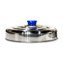 한양금속 스텐 만두기 뚜껑, 1개, 소소(지름 245mm x 높이 57mm x 깊이 45mm)