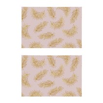 반짝이는 골드 앤 핑크 기하학 테이블 플레이스 매트 2p, 08, 45 x 30 cm