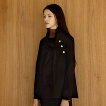 여성용 Unbal Scarf Blouse