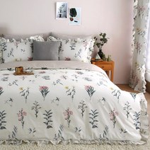 아망떼 플로랄스 순면 프릴 패딩 이불커버 베개커버 세트