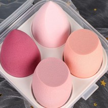 베럴댄 물광 메이크업 파운데이션 똥퍼프 물방울 4p, 라이트핑크, 1개