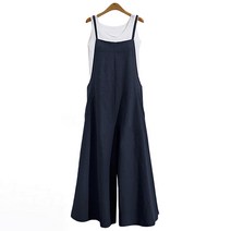 마켓에이 여성용 와이드 캐주얼 베이직 점프수트