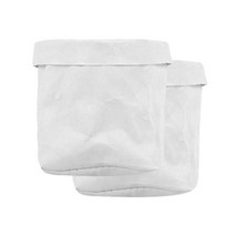 마켓감성 크래프트 종이봉투 15 x 15 cm, 화이트, 2개