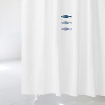 수풀 샤워 커튼 북유럽 스타일 sc273 L 1800 x 1880 mm + 플라스틱 고리 12p + 화이트 커튼봉 풀세트, 1세트, 멀티(혼합)컬러
