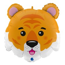 GRABO 타이거헤드 은박풍선, 혼합색상, 1개