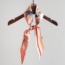 바비수 실크 100 데프 애니멀 타이 스카프