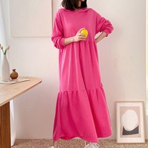 에베쏘 팡팡 후드 캉캉 임산부 원피스 4108