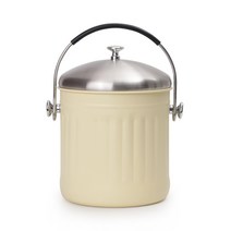 스위스투가르투 컬러 스텐 음식물쓰레기통 3.5L, 아이보리