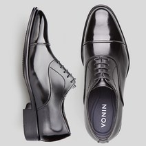 보닌 천연소가죽 스트레이트 팁 수제구두 IN541BK