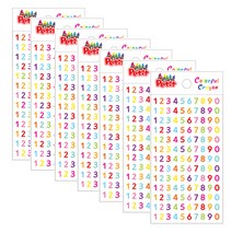 쁘띠팬시 이니셜 스티커 컬러풀 크레용 DA5562, 7개, 혼합색상