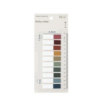 오트라 스티키 노트 분류 체크 점착메모지, 스퀘어 - 하프컬러, 1개