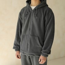 플레이즈 남성용 폴리스 스트링 후드 투웨이 스판 집업 자켓