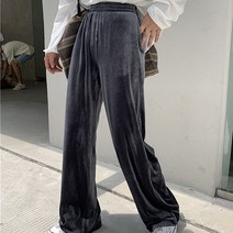 루나걸 여성용 시트랩 벨벳 밴드 팬츠