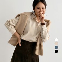 바블링브룩 여성용 베이직 피치 기모 셔츠