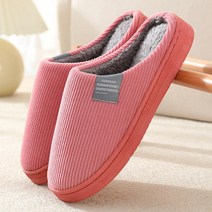 두발로 여성용 코듀로이 인생 거실화, 핑크