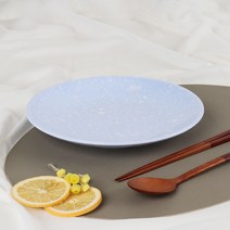 레트로 분식 떡볶이 팝 요리접시 4호, BLUE, 4개