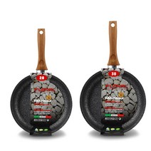 플로날 이태리 논스틱 화강암 후라이팬 세트 2개 인덕션 IH, 후라이팬 28cm + 30cm