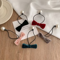 비단길 마테 리본진주 머리끈