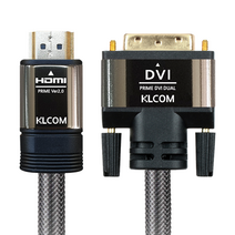 케이엘컴 4K UHD 고급 HDMI V2.0 to DVI D 케이블 10m