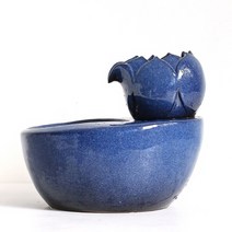 맘피스 고급형 반려동물 음수기, 블루, 1개