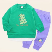 몰리멜리 아동용 공룡랜드 레이어드 상하복