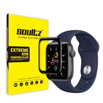 솔츠 애플워치 4 풀커버 강화유리 방탄 액정보호필름 (44mm 호환 가능), 1개