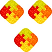 푸쉬 팝 퍼즐 사각 PushPop9708 3p, 혼합색상