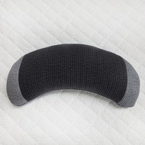사랑예감 논슬립 반달 메밀 베개, 검정색