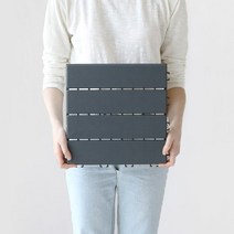 세레스홈 플라스틱 조립식 데크 타일, 다크그레이, 9개