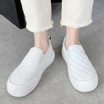 홀리버니 여성용 퀄팅 누빔패턴 털 슬립온 SLB7588