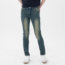 투디오션 남성용 슬림 베이직 스판 데님팬츠