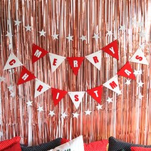 크리스마스 모던파티 장식세트, 로즈골드, 1세트