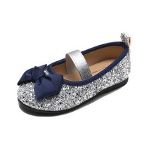 키즈트리 여아용 스팽글 플랫 구두 XZ-470