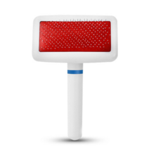 행복한댕냥이 반려동물 고무헤드 쿠션 브러쉬, 화이트, 1개