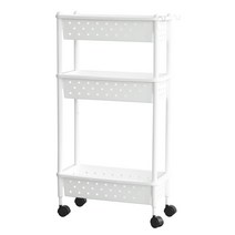 보노하우스 스타즈 틈새 선반 3단, 화이트, 1개