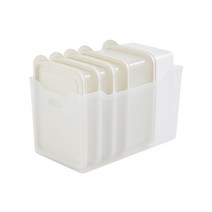 이지앤프리 이지킵 냉동실정리용기 트레이 4호 + 정리용기 낮은형 아이보리 1L 3p + 깊은형 1.9L 2p 세트, 1세트