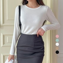 베러스윗 데일리 라운드넥 쫀쫀 긴팔티