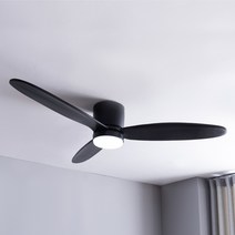 스피아노 샌디 초슬림 서큘레이터 DC 실링팬 132cm, 블랙(바디), 블랙(날개)