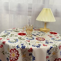 파라다이소 레트로 빈티지 플라워 프린팅 홈카페 식탁보, C, 60 x 90 cm