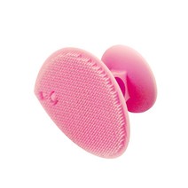 실리콘 모공 클렌징 세안 브러쉬, 핑크, 1개
