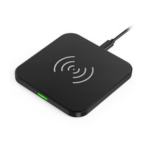 초텍 무선충전 패드 T511-S, 블랙, 1개