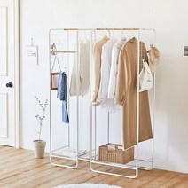 룸앤홈 메쉬 수납 행거 L, 화이트