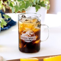 쥬라기 내열유리 머그컵 500ml, 화이트, 2개