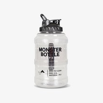 쿠스포츠 대용량 헬스 쉐이커 몬스터 보틀 2L, 단품, 투명(보틀)
