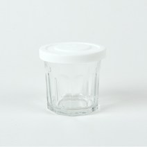 졸리마 실리콘 뚜껑 밀폐 유리병 화이트 트윙클자, 420ml, 1개