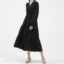 퀸이즈 여성용 베이직 캉캉 원피스