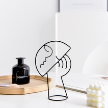 제이아울 추상 인물 철제 인테리어 장식 소품, B타입