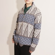 더프리스 남성용 간절기 숄카라 가디건